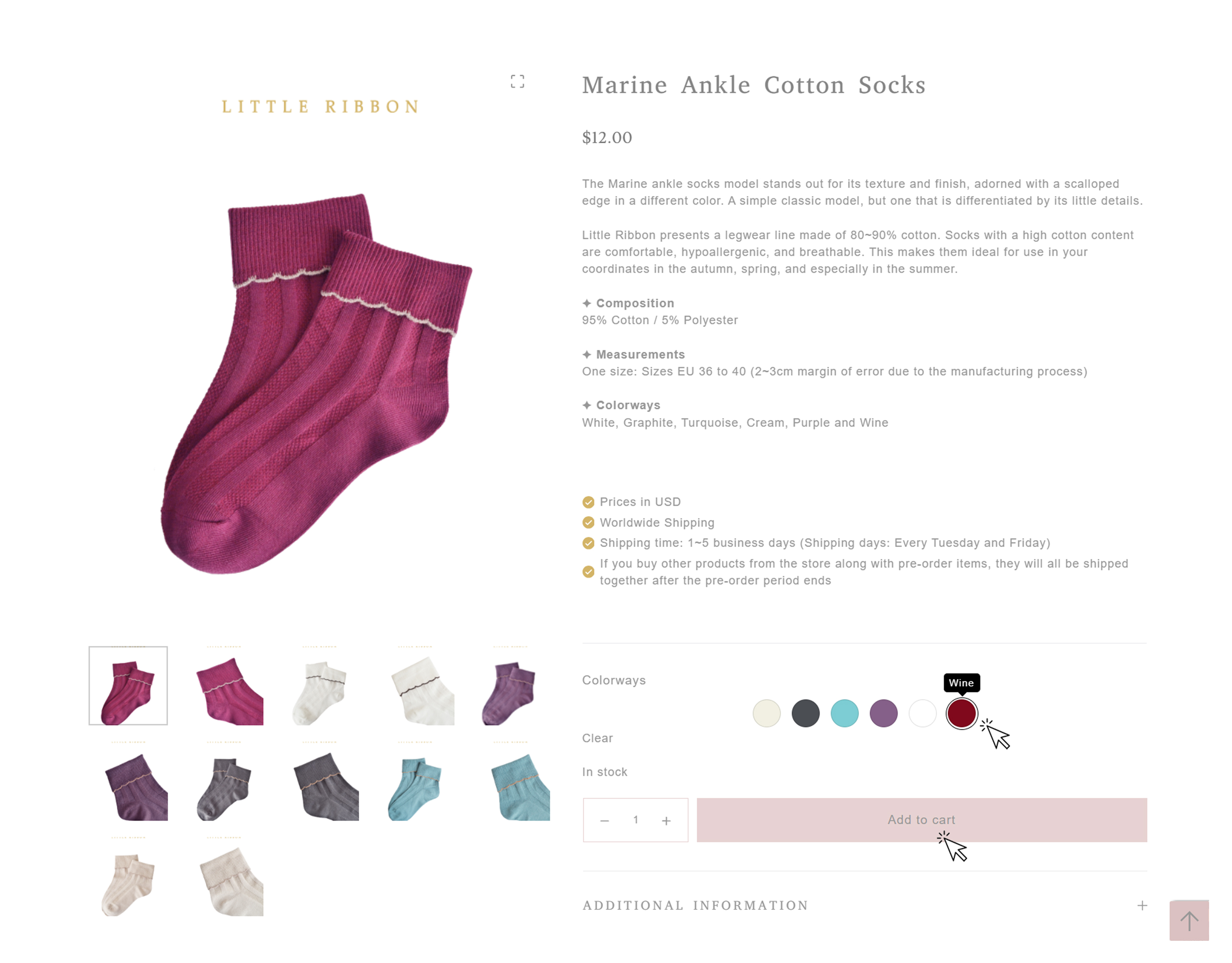 Payment & Shopping Guide How to order at Little Ribbon