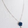 EGL Fashion Rose series necklace blue I 2