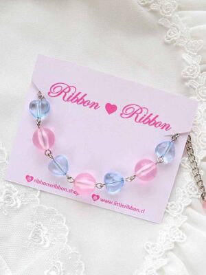 Sweet Lolita Bracelet Bubble Heart Pink