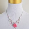 Sweet Lolita Necklace Bright Pink Color I