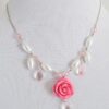 Sweet Lolita Necklace Bright Pink Color I