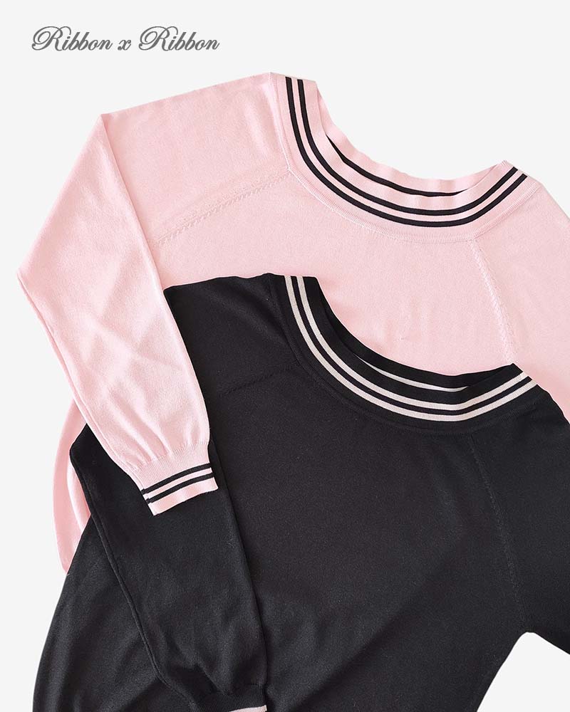 Harajuku sweater - pink & black