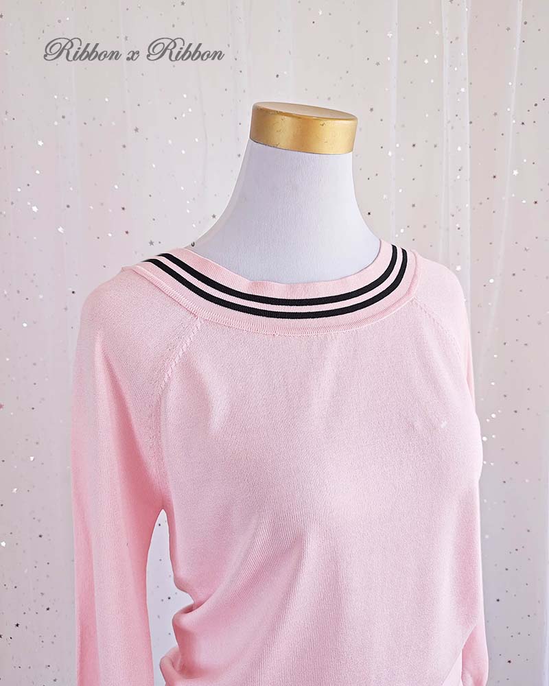 Harajuku sweater - pink & black