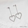 Heart Rhinestone Earrings - 2 colors