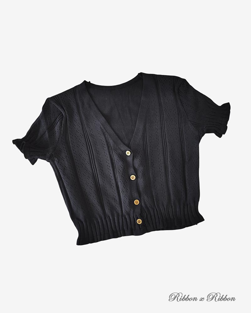 Black cardigan