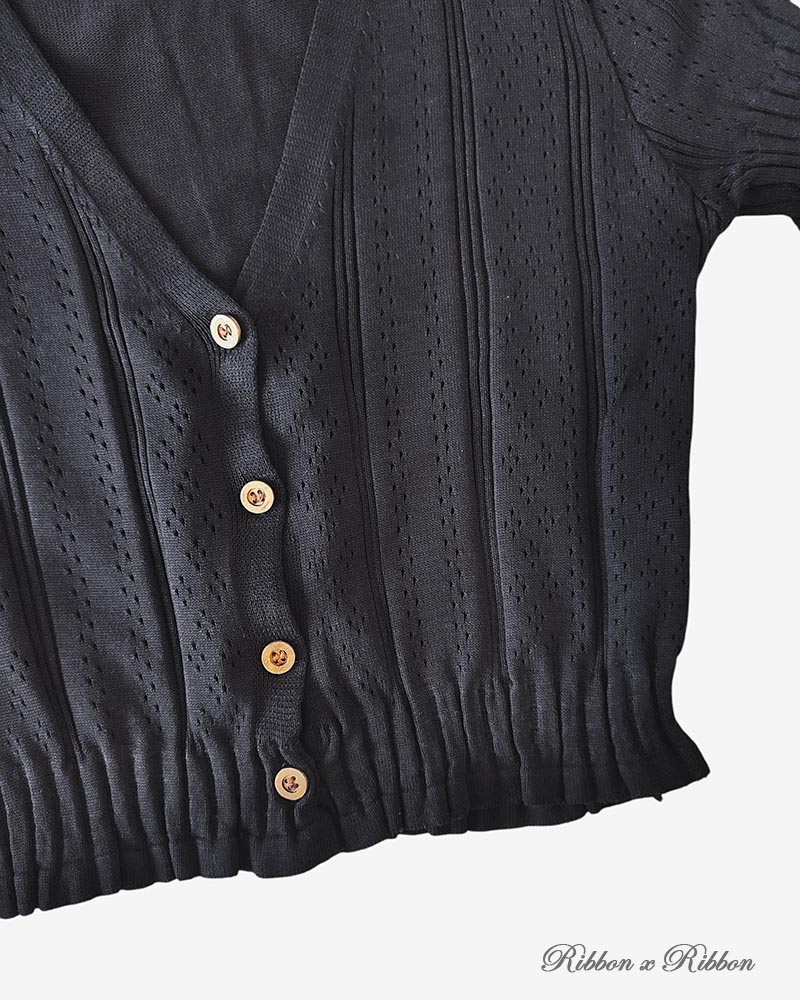 Black cardigan