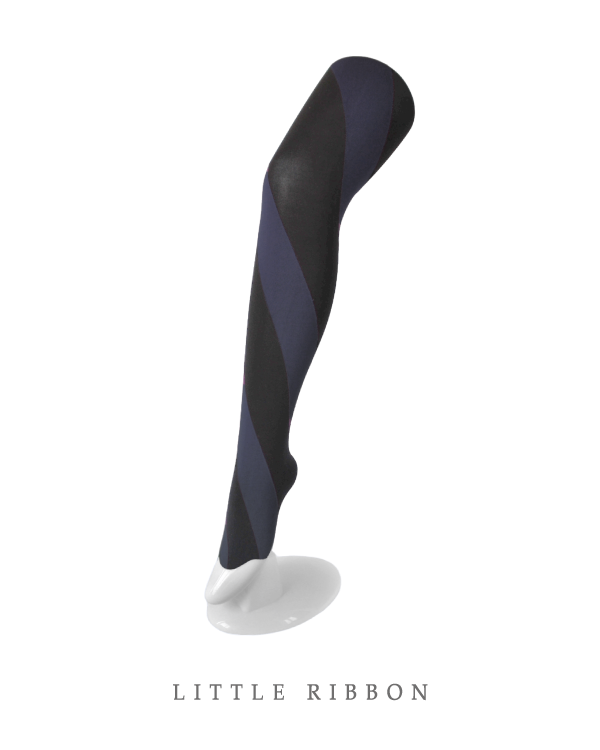 Lolita Navy Striped Tights 1 1
