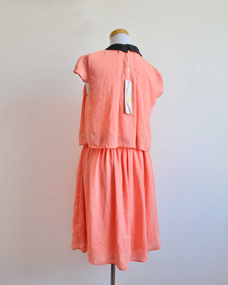 Salmon Orange Party Dress