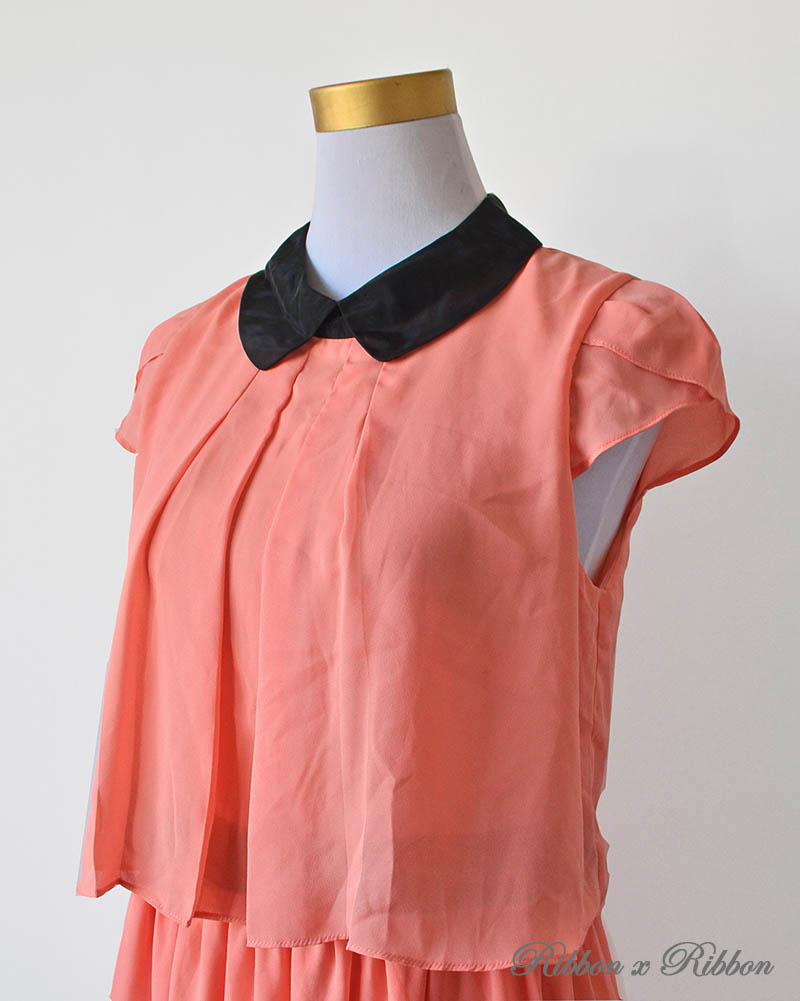 Salmon Orange Party Dress