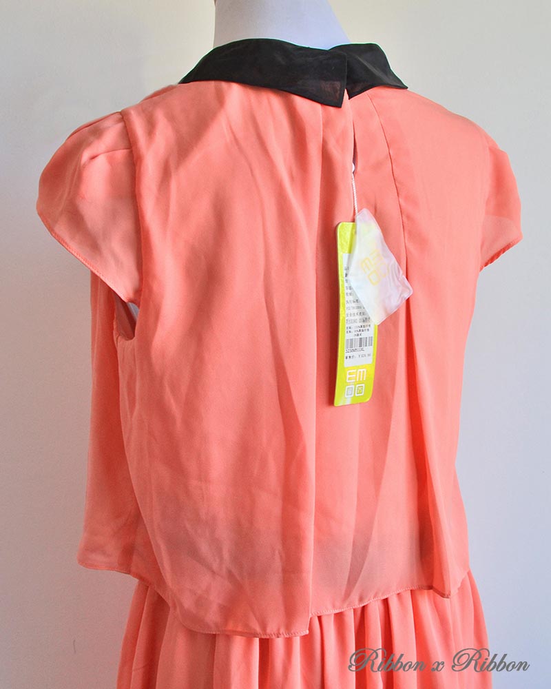 Salmon Orange Party Dress