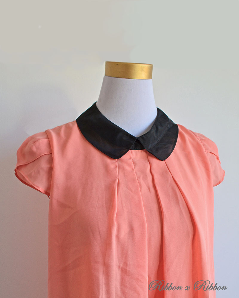 Salmon Orange Party Dress