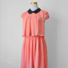 Salmon Orange Party Dress