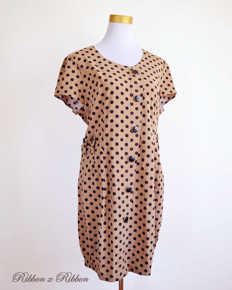 Retro Style Polka Dot Dress