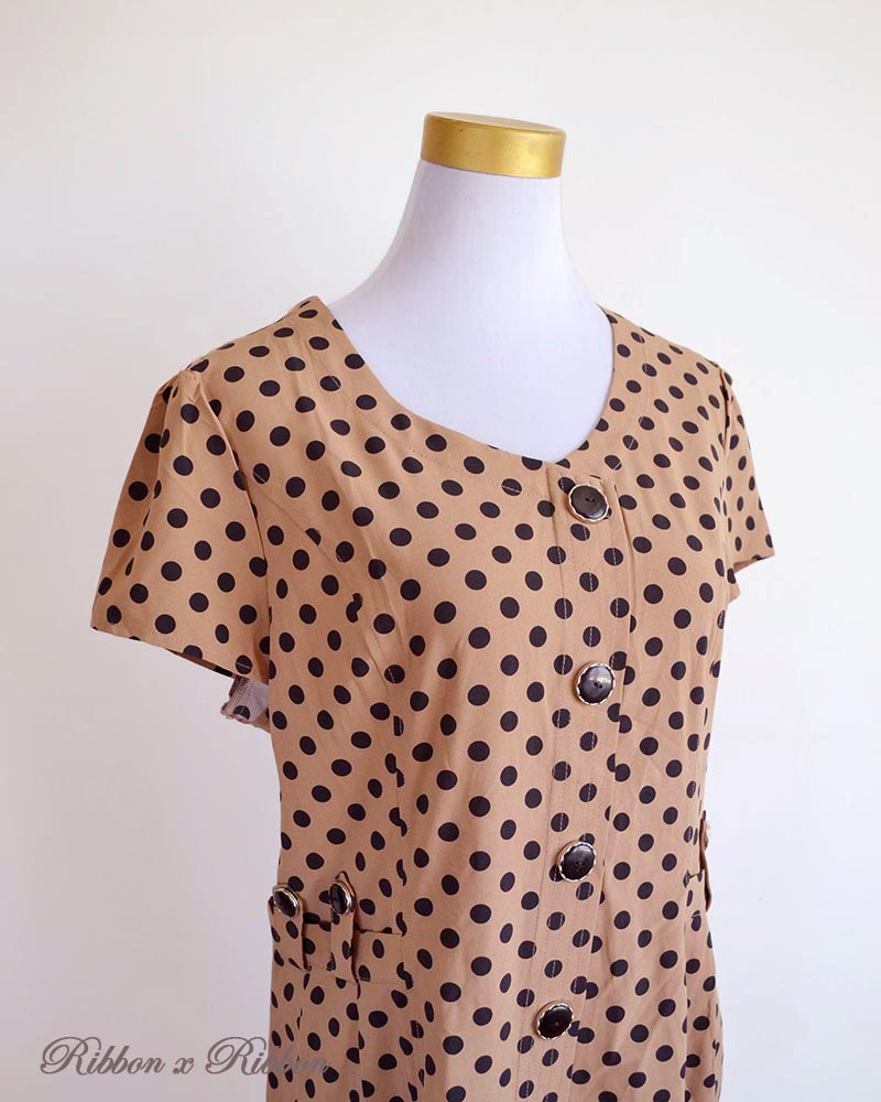 Retro Style Polka Dot Dress