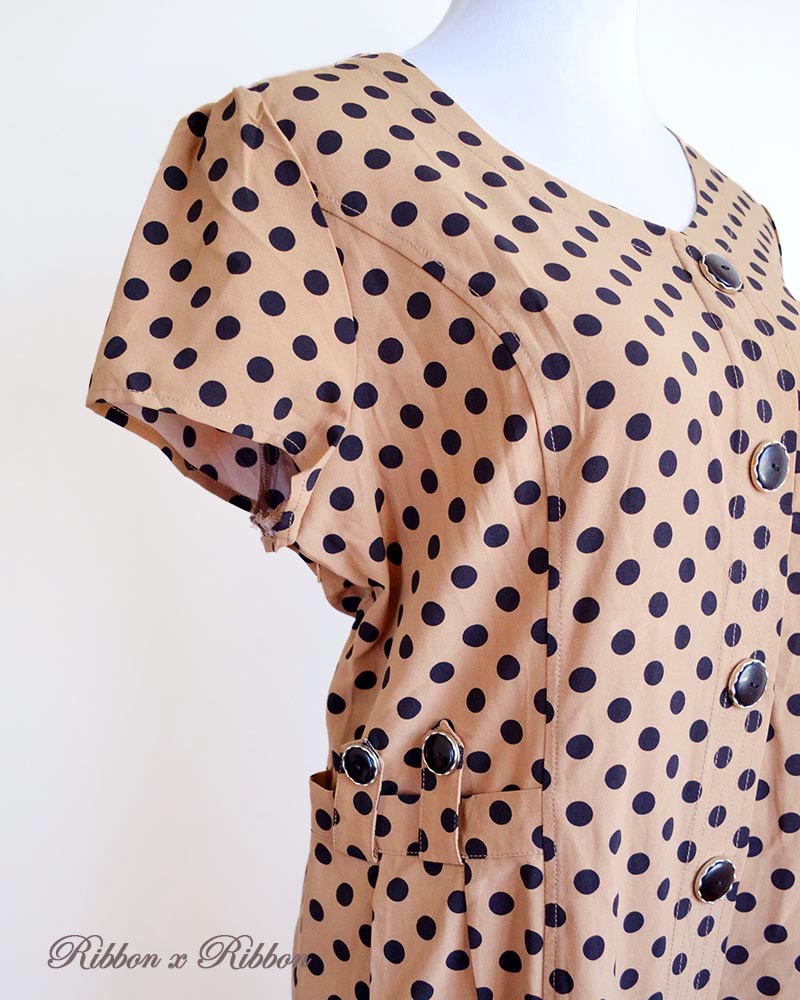 Retro Style Polka Dot Dress