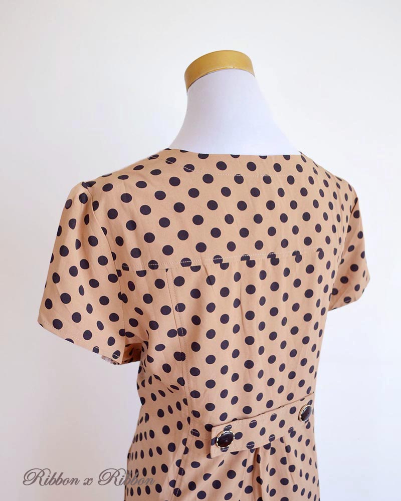 Retro Style Polka Dot Dress