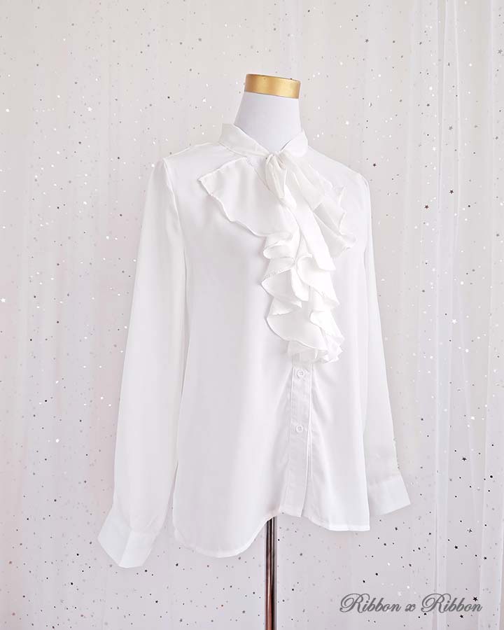 Lolita Blouse Ruffle Chiffon
