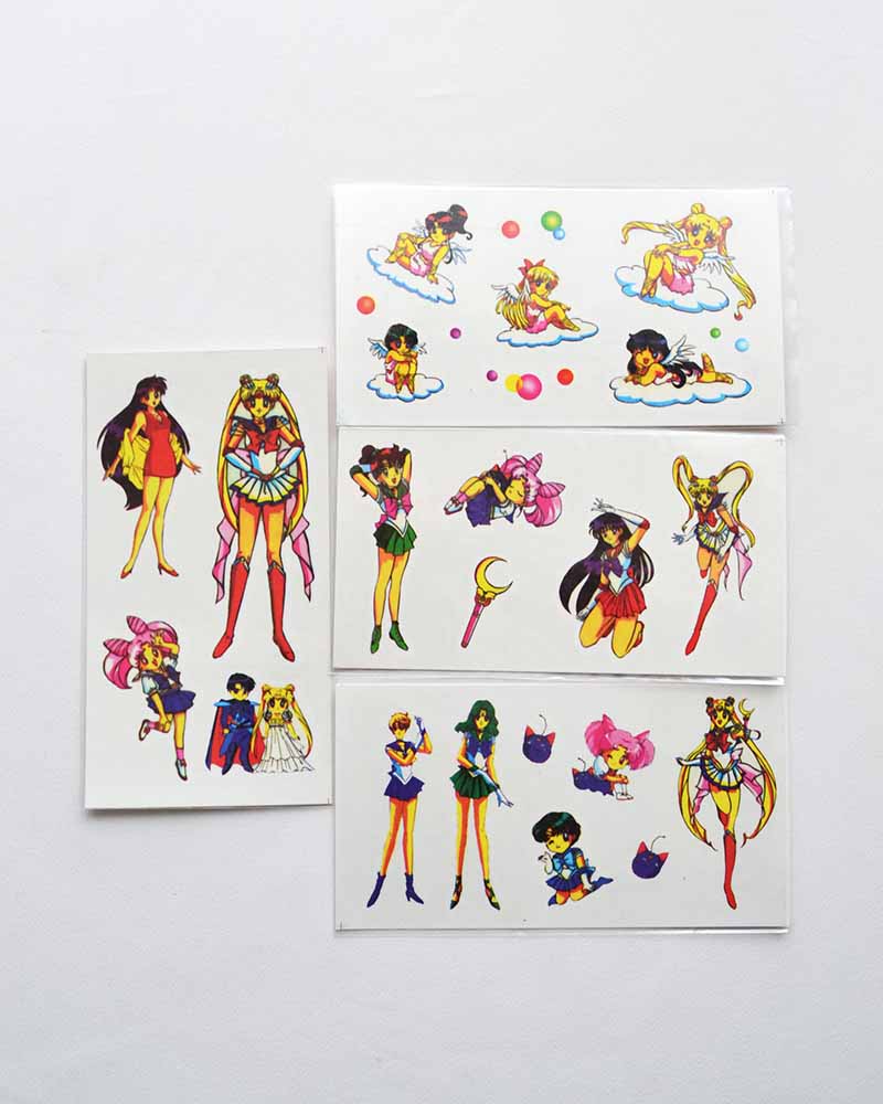 Sailor Moon Temporary Tattoo Vintage 1994