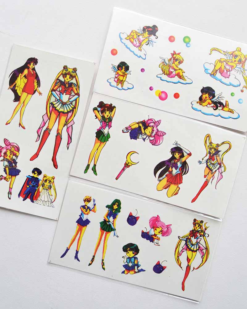 Sailor Moon Temporary Tattoo Vintage 1994