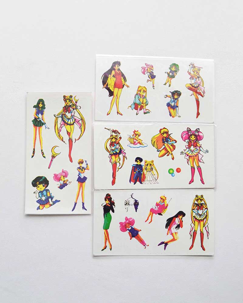 Sailor Moon Temporary Tattoo Vintage 1994