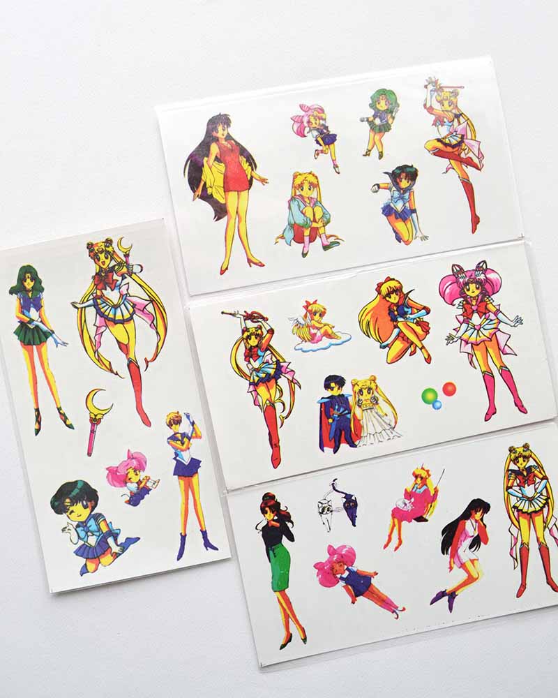 Sailor Moon Temporary Tattoo Vintage 1994