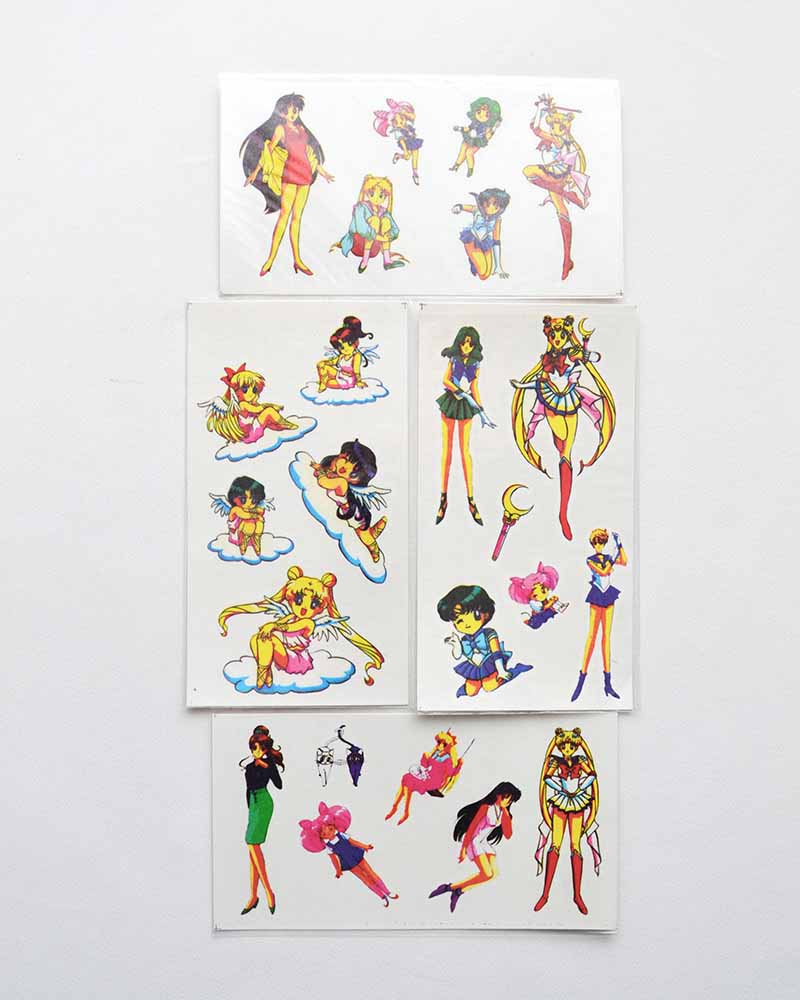 Sailor Moon Temporary Tattoo Vintage 1994