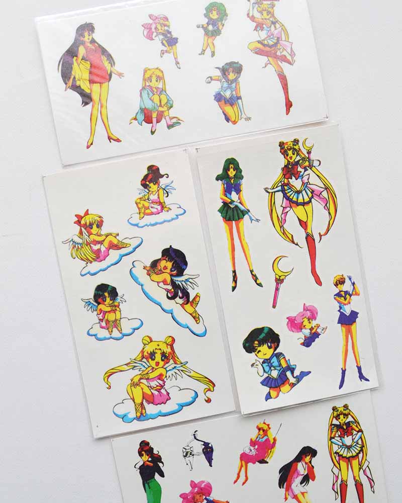 Sailor Moon Temporary Tattoo Vintage 1994