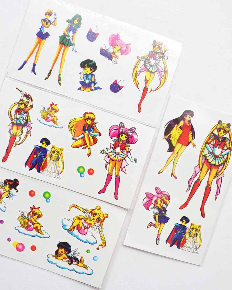 Sailor Moon Temporary Tattoo Vintage 1994