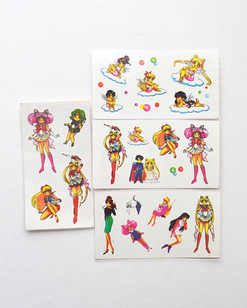 Sailor Moon Temporary Tattoo Vintage 1994