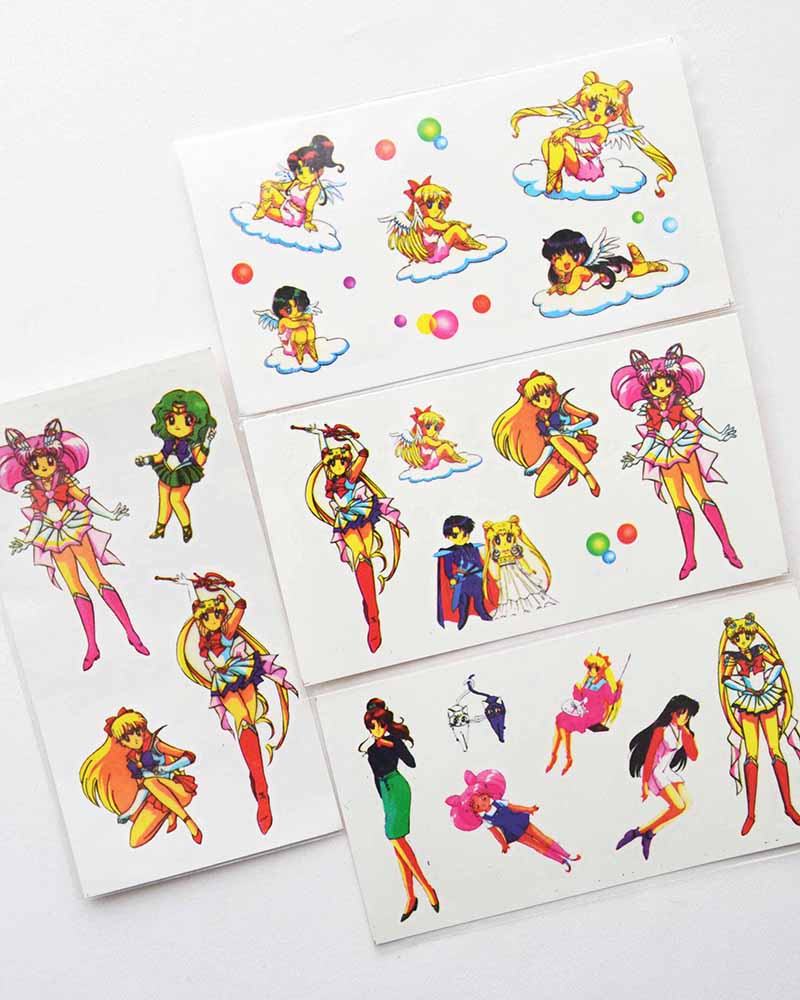 Sailor Moon Temporary Tattoo Vintage 1994