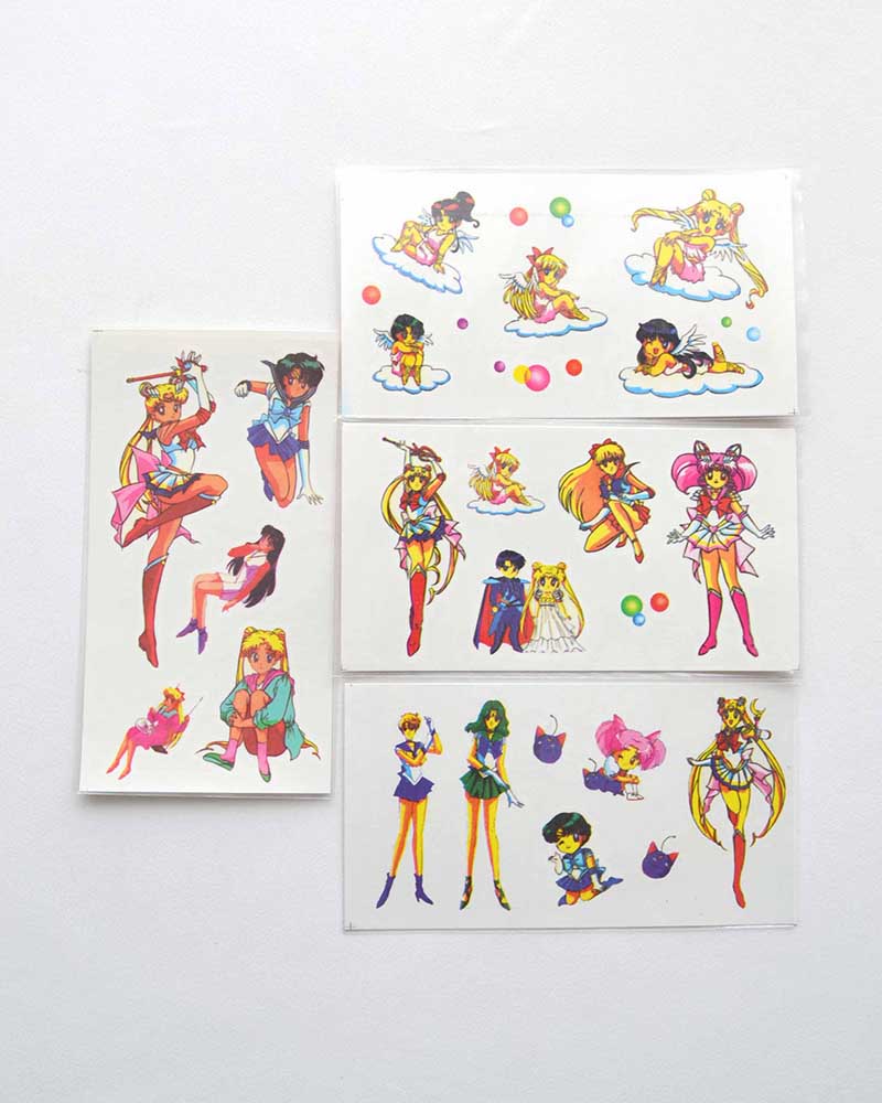 Sailor Moon Temporary Tattoo Vintage 1994