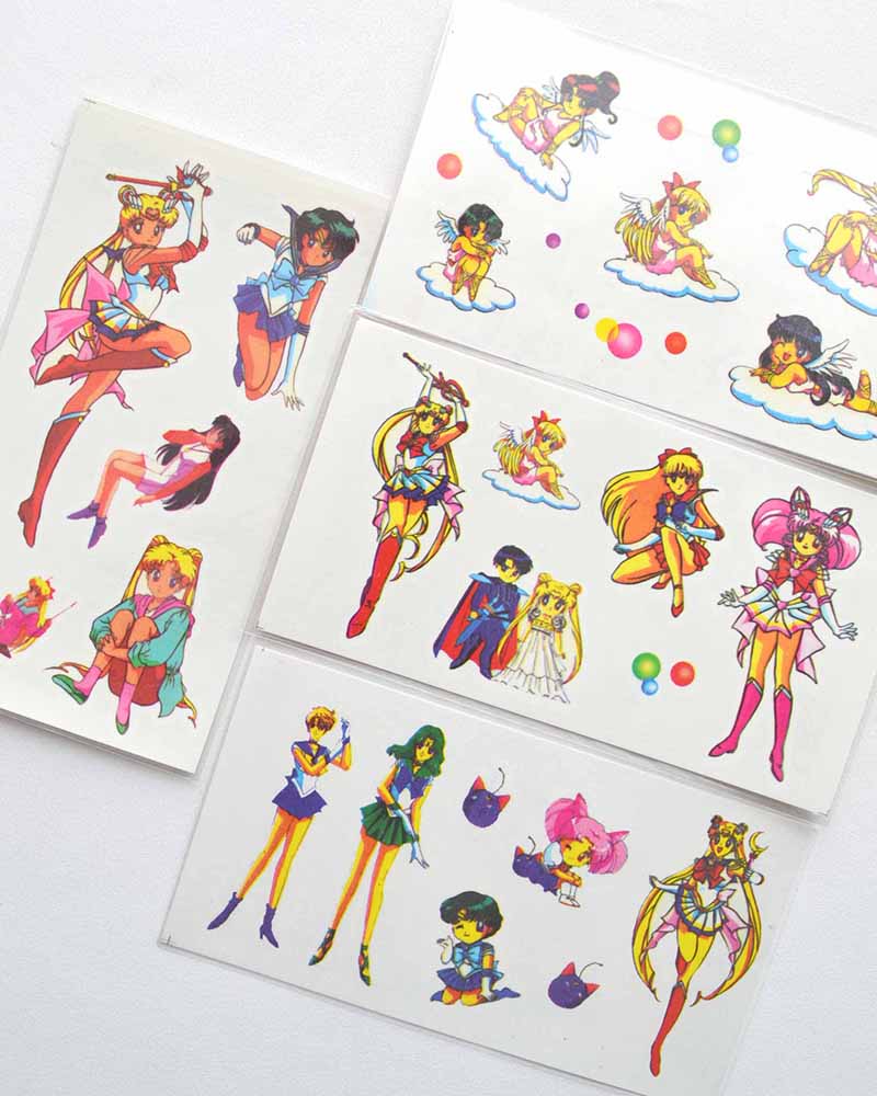 Sailor Moon Temporary Tattoo Vintage 1994