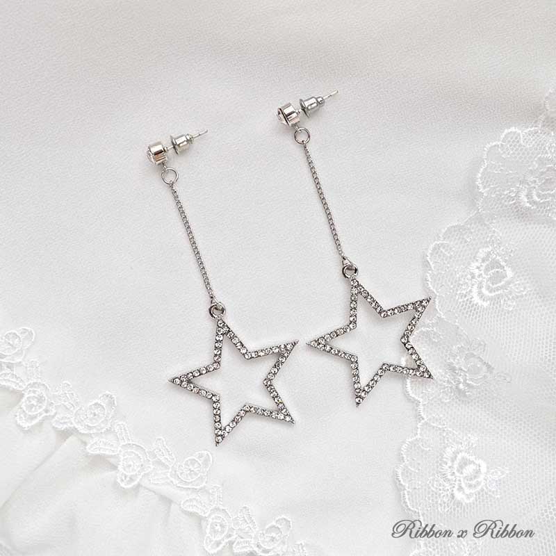 Star Rhinestone Earrings – 2 colors